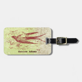 Etiqueta Para Maletas Collage de Bon Voyage Thumbelina Vintage Ephemera