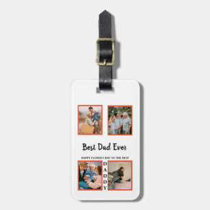 Etiqueta Para Maletas collage de fotos del día del padre para papá