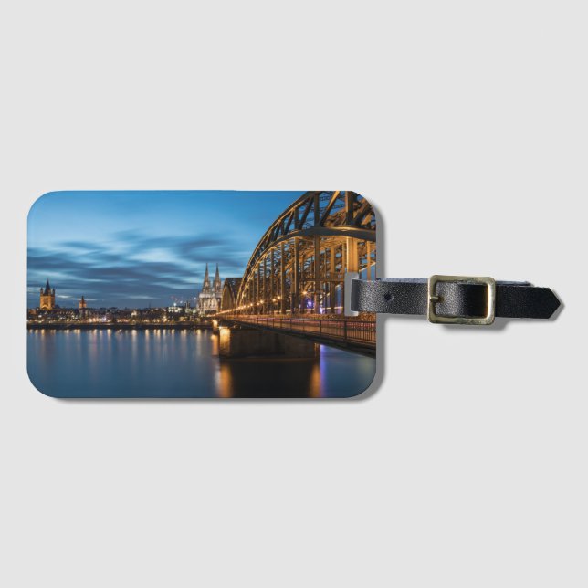 Etiqueta Para Maletas Cologne Germany (Anverso horizontal)