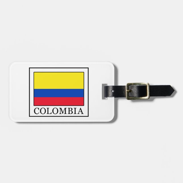 Etiqueta Para Maletas Colombia (Frente Horizontal)