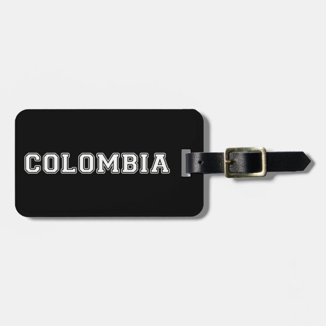 Etiqueta Para Maletas Colombia (Frente Horizontal)