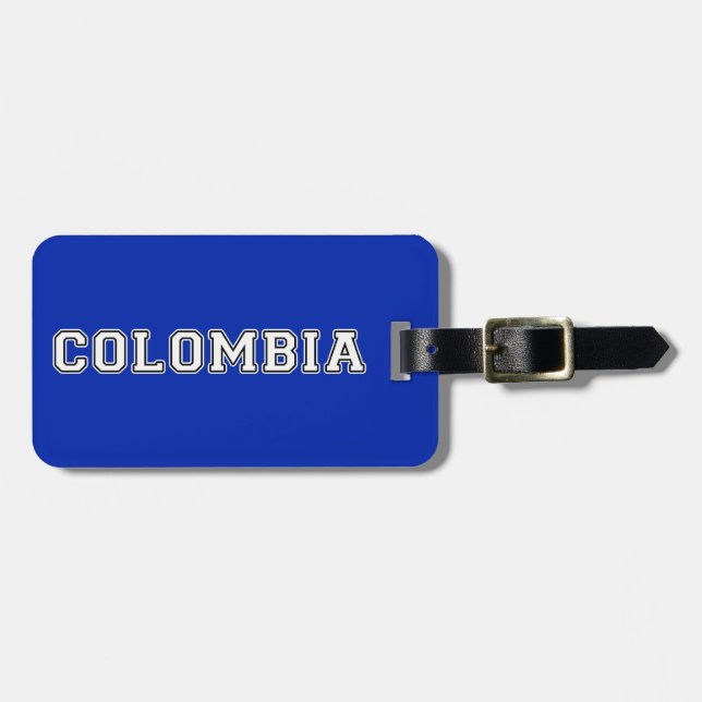 Etiqueta Para Maletas Colombia (Frente Horizontal)