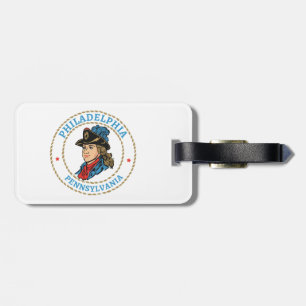 Etiqueta Para Maletas Colonial de Filadelfia Pennsylvania