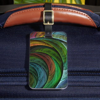 Etiqueta Para Maletas Color Glory Moderno Resumen Patrón de arte elegant