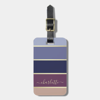 Etiqueta Para Maletas Color personalizado bloquea el color azul morado d
