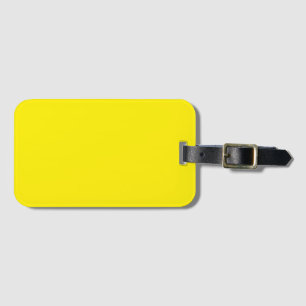 Etiqueta Para Maletas Color sólido amarillo canario