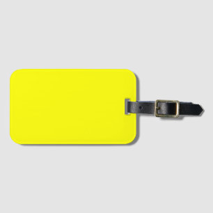 Etiqueta Para Maletas Color sólido neón amarillo