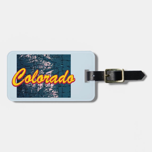 Etiqueta Para Maletas Colorado (Frente Horizontal)
