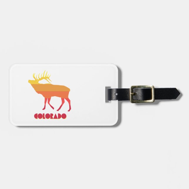 Etiqueta Para Maletas Colorado Elk (Frente Horizontal)