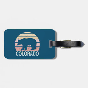 Etiqueta Para Maletas Colorado Retro Bear
