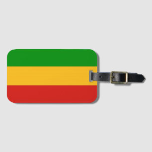 Etiqueta Para Maletas COLORES DE BANDERA RASTAFARI + tus ideas