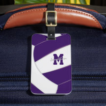 colores de equipo blanco morado monogramando volei