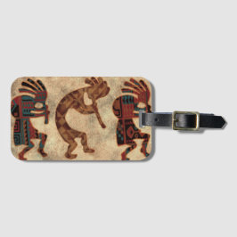 Etiqueta Para Maletas Colores del desierto de Kokopelli