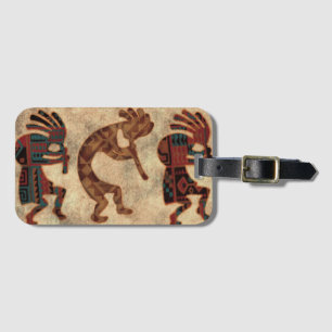 Etiqueta Para Maletas Colores del desierto de Kokopelli