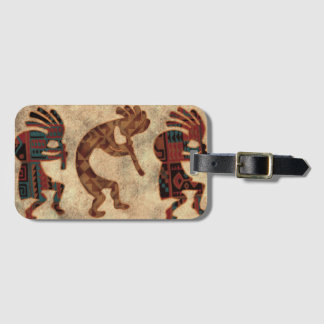 Etiqueta Para Maletas Colores del desierto de Kokopelli
