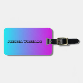 Etiqueta Para Maletas Colores en colores pastel elegantes de la