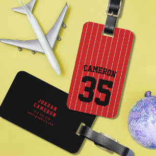 Etiqueta Para Maletas Colores totalmente editables Nombre de franjas de 