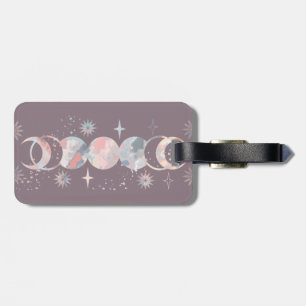 Etiqueta Para Maletas Coloridas lunas acuáticas