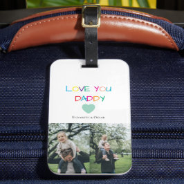 Etiqueta Para Maletas Colorido "Ama Papi" - Regalo divertido y sincero