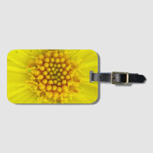 Etiqueta Para Maletas Colorido detalle de flor silvestre amarillo arnica