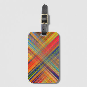 Etiqueta Para Maletas Colorido Kriss Kross Pattern Plasté