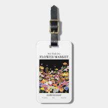 Colorido mercado de flores de la ciudad de Nueva Y