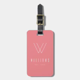 Etiqueta Para Maletas Colorido Personalizado Minimalista Nombre Familia