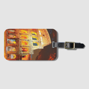 Etiqueta Para Maletas Colosseo Italia Roma Viaje Arte Vintage