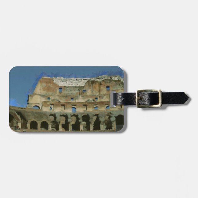 Etiqueta Para Maletas Colosseo, Roma (Frente Horizontal)