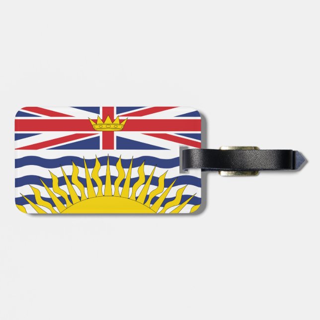 Etiqueta Para Maletas Columbia Británica (Atrás Horizontal)