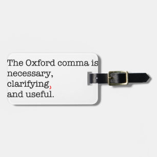 Etiqueta Para Maletas Coma de Favorable-Oxford