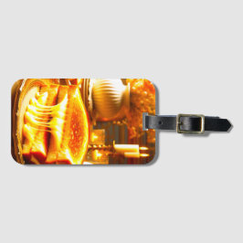 Etiqueta Para Maletas Comida de confort a la luz de las velas: sándwich 