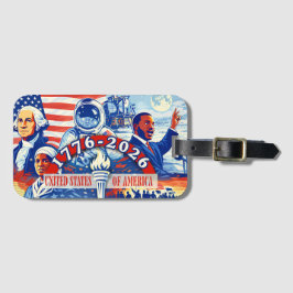 Etiqueta Para Maletas Commemorative 1776-2026 USA Semiquincentennial 