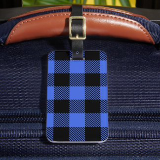 Etiqueta Para Maletas Comprobación de búfalo Decoración de lumberjack az