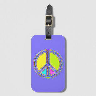 Etiqueta Para Maletas Con colores rellenados Firma PEACE 1