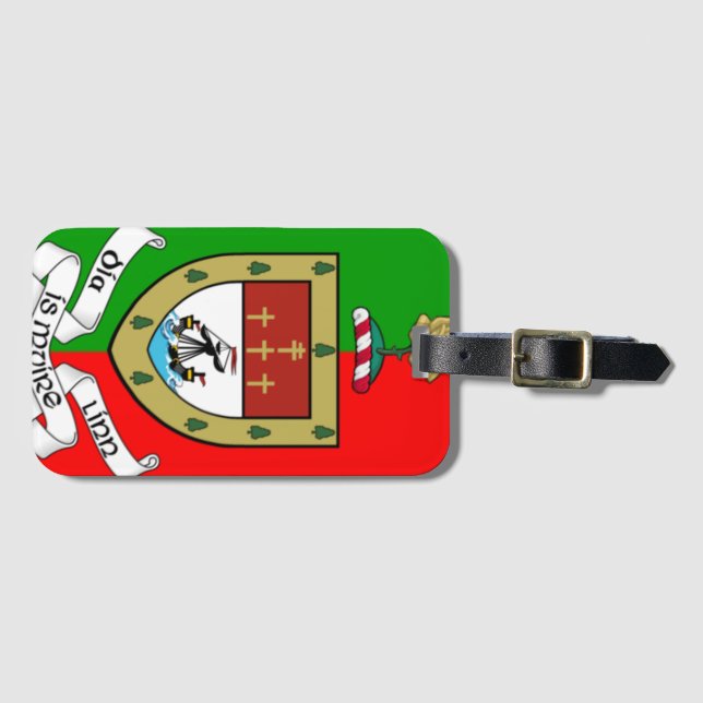 Etiqueta Para Maletas Condado de Mayo (Anverso horizontal)
