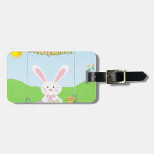 Etiqueta Para Maletas Conejo de Pascua