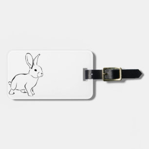 Etiqueta Para Maletas Conejo dulce Conejo Cute Naturaleza Personalizado 