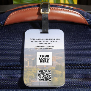 Etiqueta Para Maletas Conferencia de Negocios F+ Reemplazar Código QR de