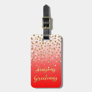 Etiqueta Para Maletas Confetti Xmas "Seasons Greetings"