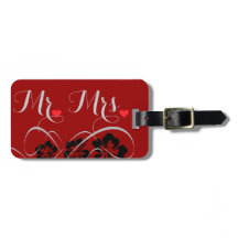 Conjunto de bodas - Hibiscus Flourish Black Red