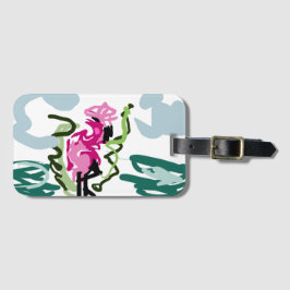 Etiqueta Para Maletas Conjunto de flamenco rosa