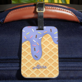 Etiqueta Para Maletas Cono de waffle