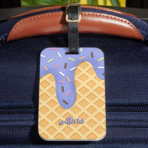 Etiqueta Para Maletas Cono de waffle