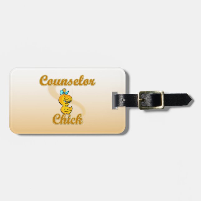 Etiqueta Para Maletas Consejero Chick (Frente Horizontal)