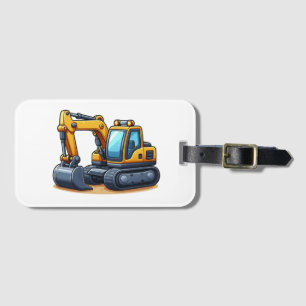 Etiqueta Para Maletas Construcción/Excavadora