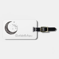 Contacto personalizado de la Luna Botánica minimal