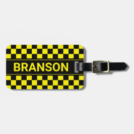 Etiqueta Para Maletas Control amarillo personalizado de barra H