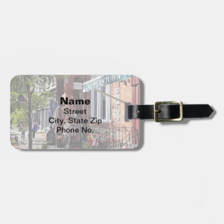 Etiqueta Para Maletas Cooperstown NY - Calle Principal Cerca De Hoffman 