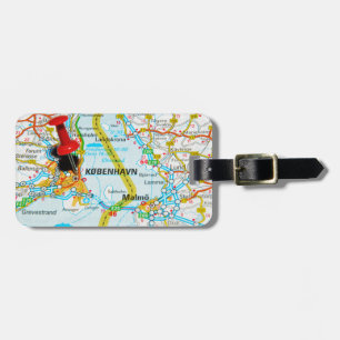 Etiqueta Para Maletas Copenhague, København en Dinamarca